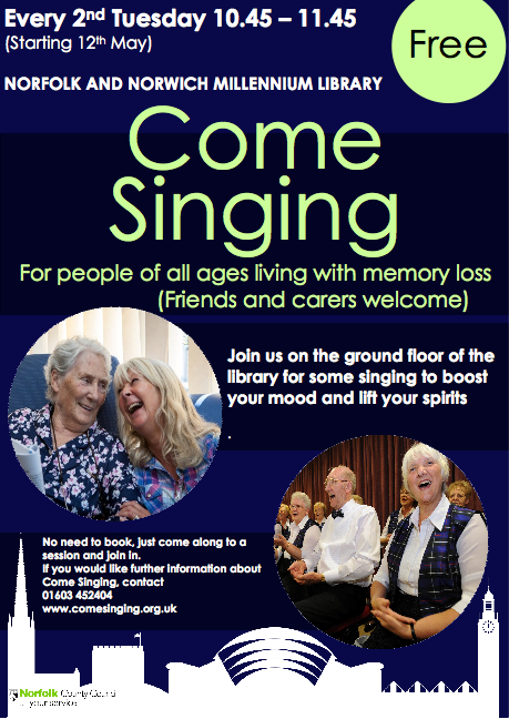come singing at the Millenium Library, Norwich